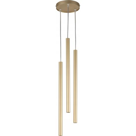 Lámpara de techo colgante Sigma Sopel 3x G9 Gold 100 cm para salón (1/4)