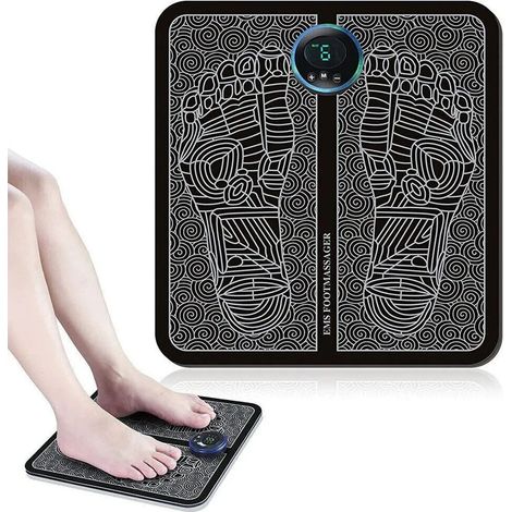 Filiyano-Appareil de massage des pieds EMS électrique, avec 8 modes et 19 intensités, pour la circulation sanguine, le relâchement musculaire et le (1/5)