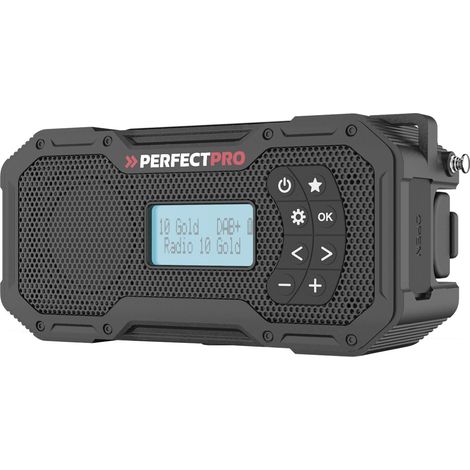 PerfectPro E-100 Outdoor Notfallradio – DAB+, Solar, Kurbel & Powerbank für Camping & mehr (1/5)
