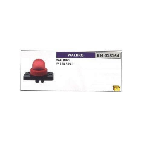 Primer miscela benzina WALBRO W 188-519-1 carburatore decespugliatore 018164