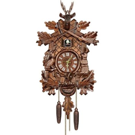 coucou qui s'envole - Horloge Murale Suspendue En Bois, Réveil Oiseau, Horloge Coucou Pour La Maison, Décorat