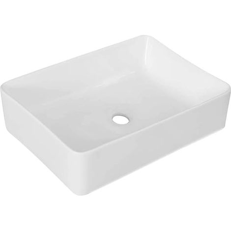 Lavabo rettangolare da appoggio&ampquotLA 49&ampquot dimensioni 40,5 x 30,5 cm in ceramica (1/4)