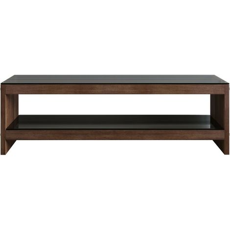 Meuble TV en bois massif et verre trempé tv301 (1/5)