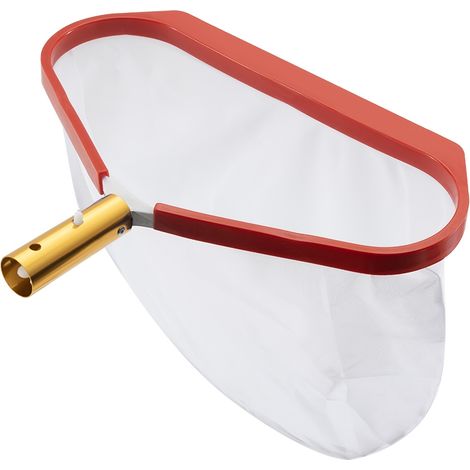 Épuisette de piscine en plastique avec filet en nylon à mailles ultra-fines – Pour le ramassage des feuilles (manche non inclus) (1/5)
