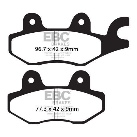 EBC SFAC197 Carbon-Bremsbeläge für Roller (Satz für 1 Bremsscheibe)
