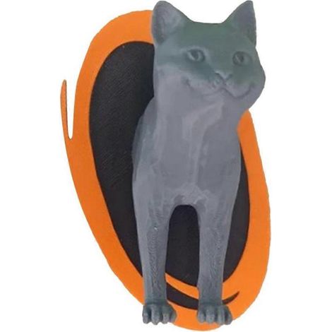 Décoration de cadre de chatière, ornement de porte décoratif pour les amoureux des chats, sculpture murale 3D pour la Saint-Valentin A - FFY (1/4)