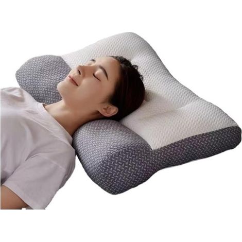 Oreiller ergonomique cervical 48×74 cm – soutien du cou, anti-ronflement, aide pour apnée du sommeil (1/5)