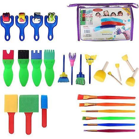 Ensemble de 26 brosses éponge pour enfants (1/3)