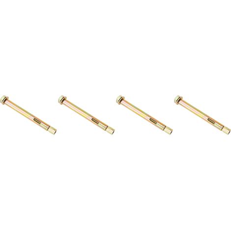 Paquet de 4 Ancrages à douille avec boulon hexagonal M8 x 10 x 100 mm (1/5)