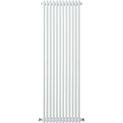 Acezanble Vertical Traditional Cast Iron Style Radiator 1800x560mm 2 Column White