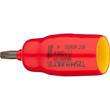 Hazet Schraubendreher-Steckschlüsseleinsatz, Vierkant hohl 10 mm (3/8), Innen TORX Profil, T25, kurz (1/5)