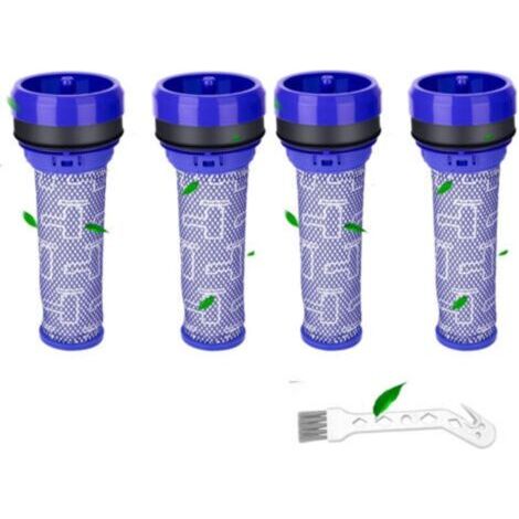 Lot de 4 Filtres Pré-Moteur pour Aspirateur Dyson DC37 DC33C DC39 DC28C DC53 92341301, lavables Pre Motor Filtres pour aspirateur Dyson, 4 filtres et 1 outil de nettoyage（DC39）