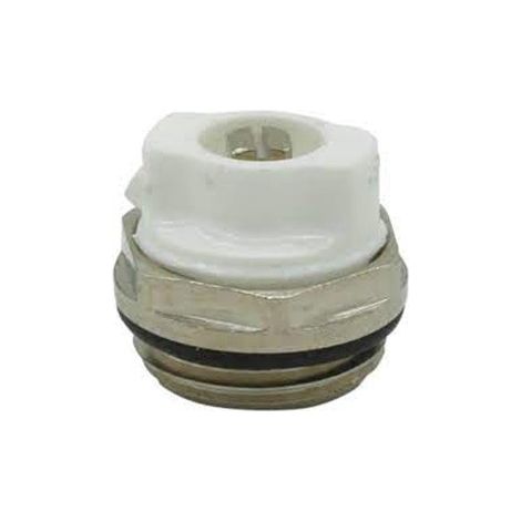 Juego de 2 piezas kit válvula de ventilación ajustable 1/2" blanca y cromada - Irsap