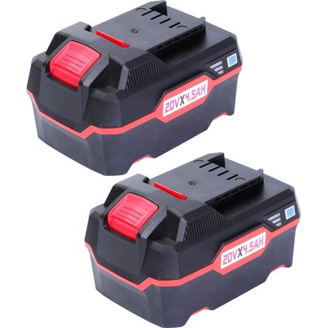Pack de 2 Batteries Li-ION de Remplacement 20V 4.5Ah compatibles avec Parkside 20V Outils sans Fil (1/5)