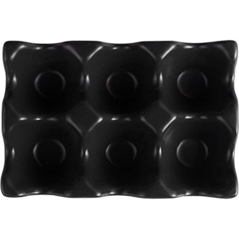 Plateau à œufs noir pour la cuisine - Articles ménagers en céramique (1/5)