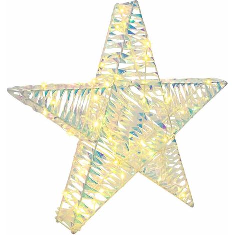 Étoile en 3D avec 50 LED Blanc chaud 55 x 52.5 x 9 cm PET (1/5)