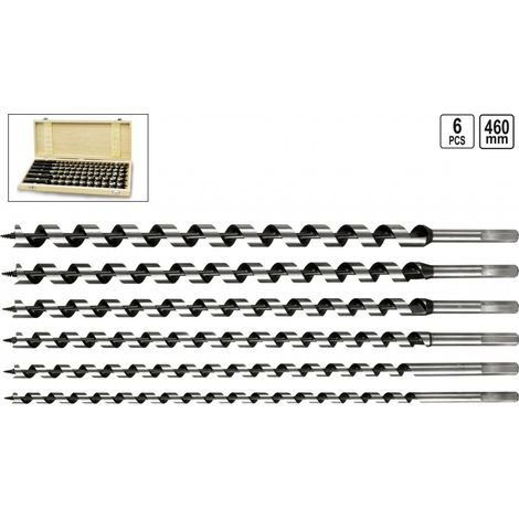 Holzbohrer L-460mm, 10-20mm, 6er Set 22466 STHOR (1/5)