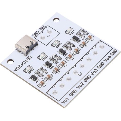 Lithium-Akku-Ladegerätmodul, 4-Kanal-Typ-C-Akku-Ladeplatine für 3,7-V-Akkus der Typen 18650, 503035, 603443, DC 5 V B (1/5)
