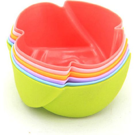 Moules à cupcakes en silicone réutilisables (lot de 24) : ronds, rectangulaires, carrés, en forme de fleur. Silicone alimentaire sans BPA.
