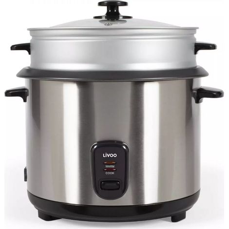 Vaporiera in acciaio inox da 2,8 l e 1000 W - DOC293 - Livoo