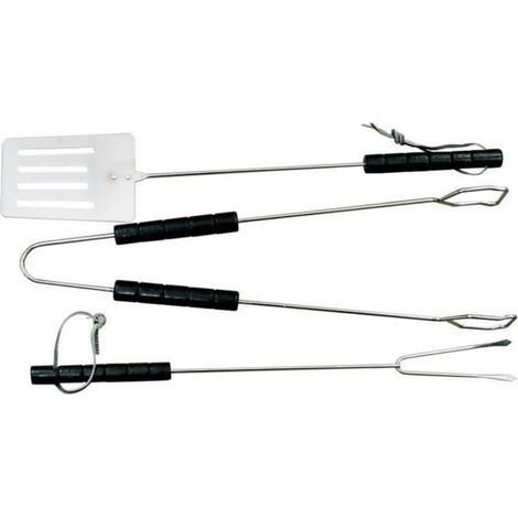 3 elementi accessori per la cucina master grill mg101 in acciaio con impugnatura in plastica barbecue (1/4)