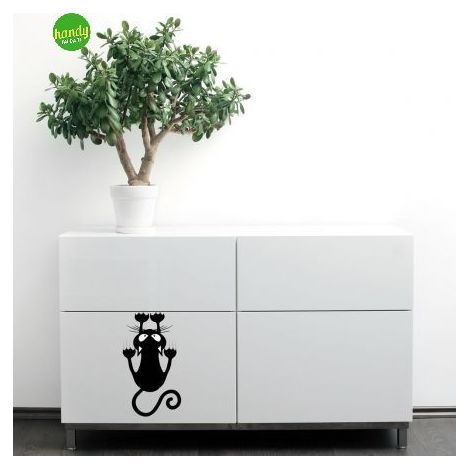 Sticker cat Crearreda adesivo murale frasi famose 15x31 cm