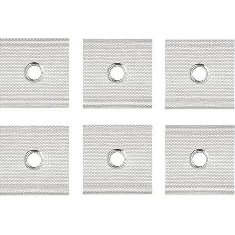 6 Pièces Oeillets De Passepoil Pour Rail 5/6 Mm - 7/8 Mm, Œillets De Rail De Tuyauterie Crochets Bandes De Passepoil D'Auvent Pour Auvent De Tente Camping Caravane (1/5)