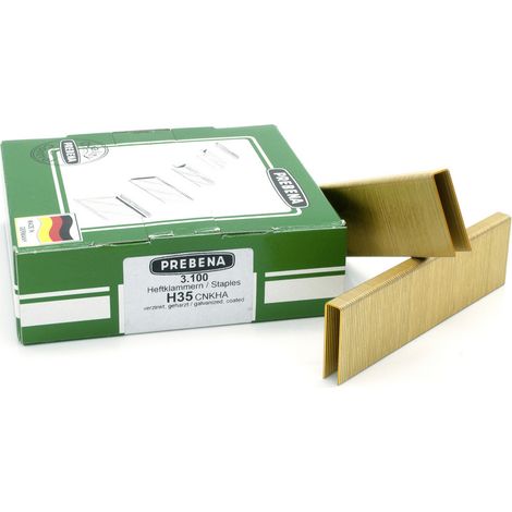 Prebena H35CNKHA Kit d'agrafes 3100 pc(s) Dimensions (L x l) 35 mm x 8.60 mm (1/2)