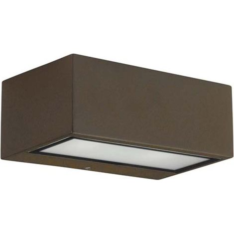Aplique Ip66 Nemesis Aluminium 90220Mm E27 15W Marrón