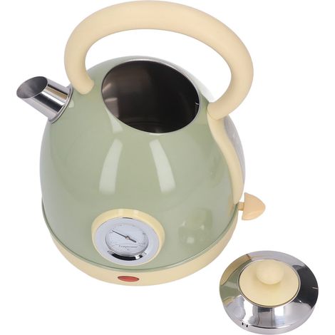 Bouilloire électrique Sphere avec thermomètre, petite, à poignée ergonomique, prise UE 220-240 V, verte (1/5)
