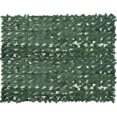 vidaXL Pantalla de balcón de hojas verde oscuro 200x150 cm (1/5)