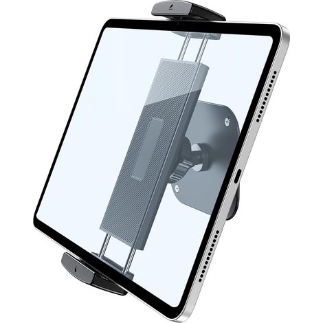 Support Tablette Mural, Support Mural Aluminium Tablette Base à 360° Rotation, Support Compatible avec Pro/Mini, Galaxy Tab, Surface Pro, Kindle Portable de 4,7 à 12,9"