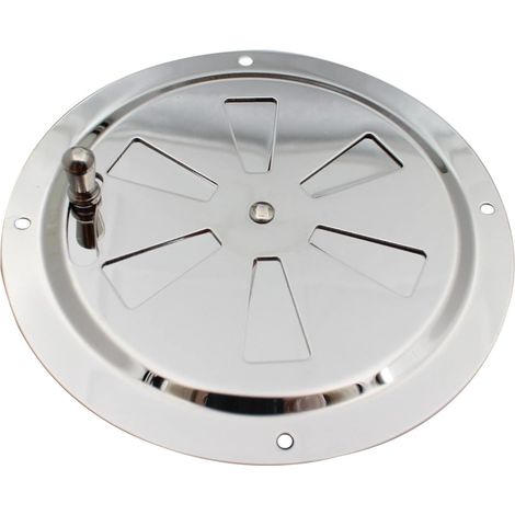 Grille de ventilation en acier inoxydable, ouverture de ventilation, aérations pour yachts/bateaux, ventilateur en acier inoxydable, plaque d'aération pour yacht, bateau, camping-car, maison, 125 mm - (1/5)