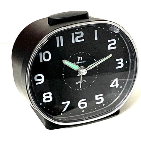 Lowell JA-7119N Sveglia Analogica da Tavolo Snooze Luce colore Nero