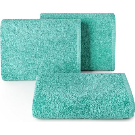 ASCIUGAMANO DA BAGNO EUROFIRANY CLASSICO IN COTONE SMOOTH1 50X100CM MENTA SCURA (1/5)