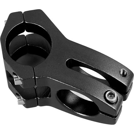 Potence de vélo courte de 31,8 mm pour VTT, compatible avec la plupart des vélos (route, BMX, fixie), en alliage d'aluminium noir. (1/5)