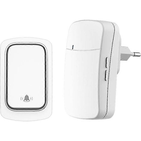 Sonnette sans fil, sans piles, étanche, auto-alimentée, adaptée à une utilisation intérieure et extérieure.-AquaForge (1/4)