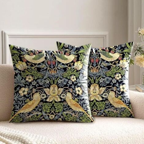 Housse d’oreiller 45 x 45 cm – Lot de 2 – Douce et élégante, idéale pour canapé, lit, salon ou chambre à coucher – Tissu souple et résistant (1/4)