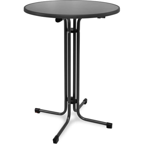 Beautissu Bistro Stehtisch Bellini schwarz Ø80 Schwarz, 110cm, Ø80x110 cm
