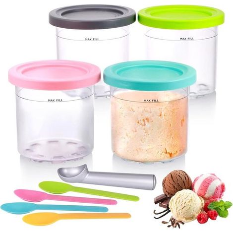 Set di 4 coppette per gelato, adatte per Ninja Creami Pint (1/5)
