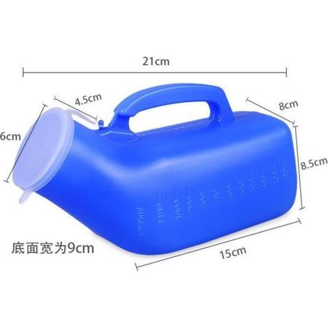 color blue Urinoir de 1200ml pour homme, bouteille urinoir pour aide au voyage, voiture, camping-Car, toilett (1/4)