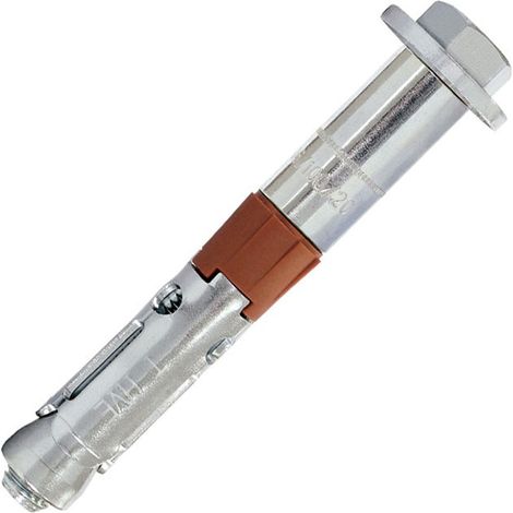 Cheville de sécurité acier électrozingué ETE option 1 M8x120mm vis TH en boîte de 30 - SCELL-IT - HVE12/50