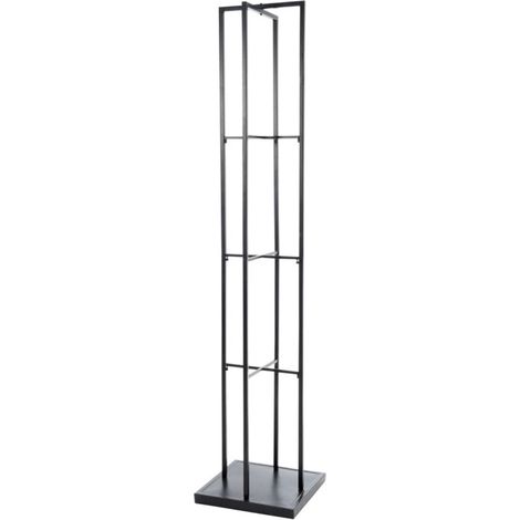 Etagère 4 Niveaux en Métal "Coussins" 211cm Noir (1/3)