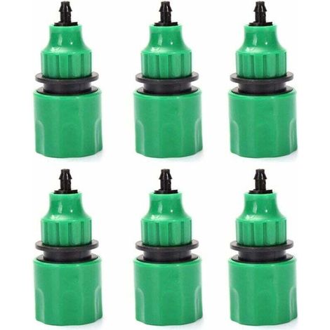 Tuyau D'Arrosage Tuyau Un Sens Adaptateur Robinet Raccord Raccord Pour Irrigation Lot De 6