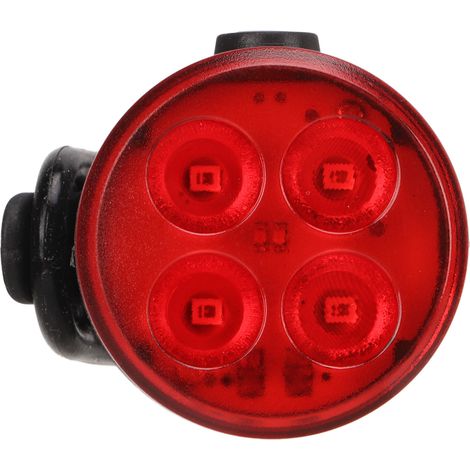 Feu arrière de vélo, rechargeable par USB, étanche, feu de signalisation de sécurité, 350 mAh, rouge, pour rouler de nuit. (1/5)
