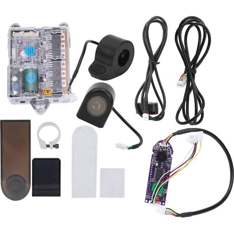 GARRYFIZH Kit de carte de contrôleur de Scooter électrique, planche à roulettes, affichage numérique, feu arrière pour XIAOMI M365 / Pro