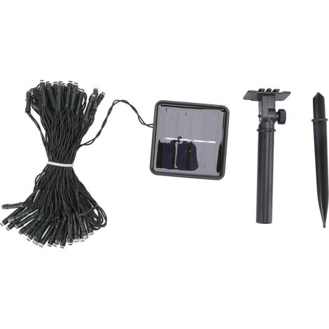 Guirlande Lumineuse Solaire 50 LED 8 Modes IP65 23ft pour Jardins et Cour Extérieure