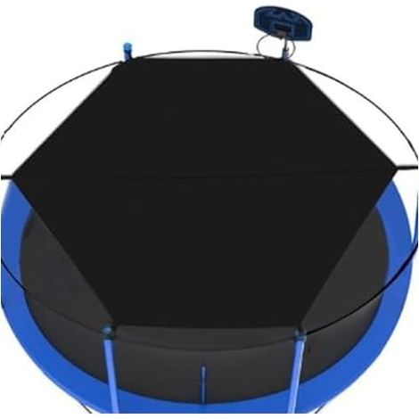 Sonnenschutzdach für Trampolin – 300 cm Markise, Sonnensegel, Schutzhülle für rundes Oxford-Trampolin mit 6 Stangen, wasserdicht (1/5)