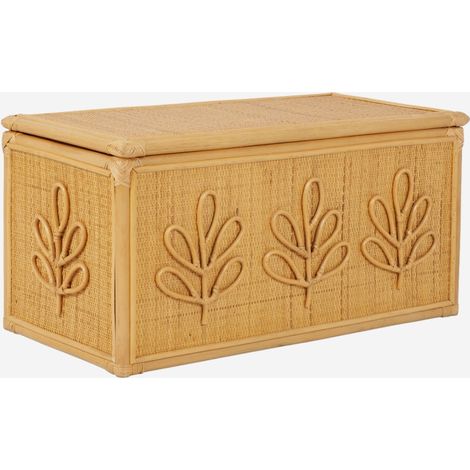Baule giocattoli per bambini bohémien in rattan