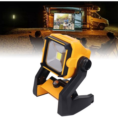 Projecteur portable à piles avec lampe d'outil COB compatible avec les marques Makita, DWAY, Miwoche et Bosch. (1/5)